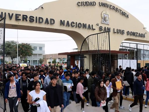 Ica: 2428 vacantes para el examen de admisión en la Universidad Nacional San Luis Gonzaga