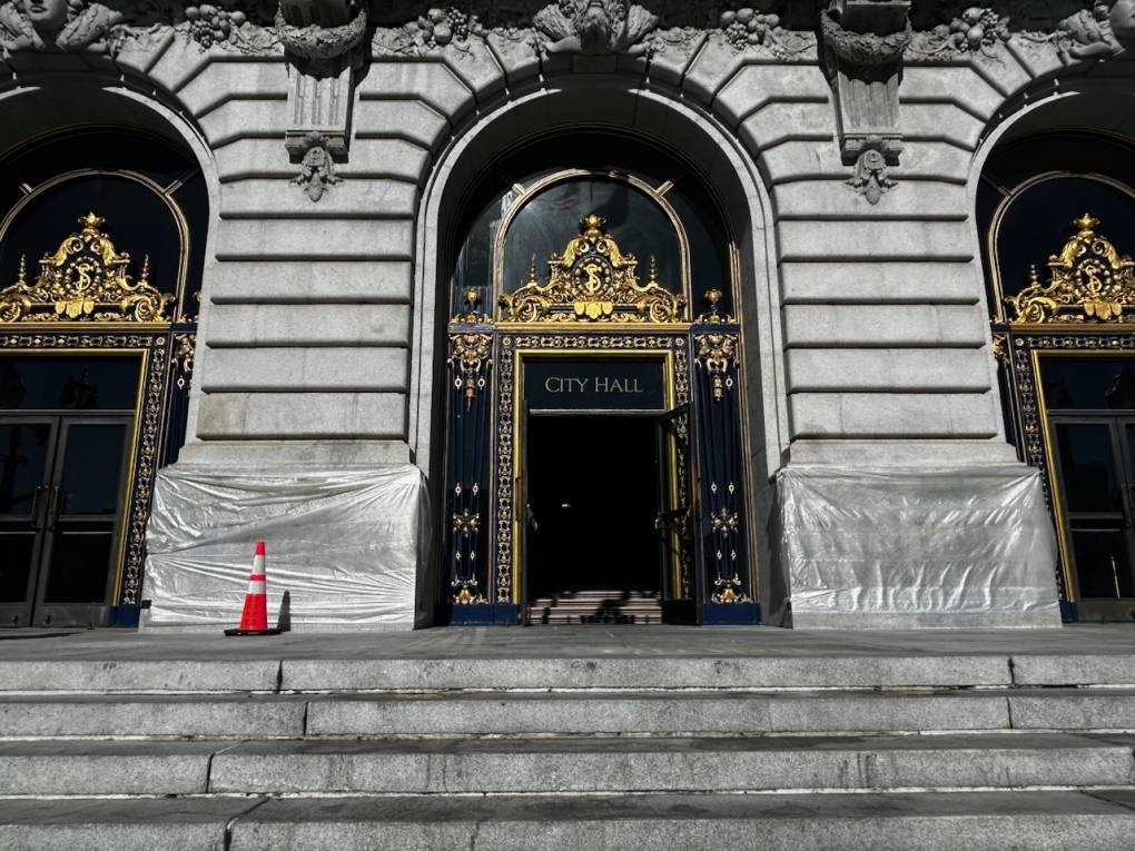 Racist, Misogynistic Slurs Spray-Painted on SF City Hall | KQED
