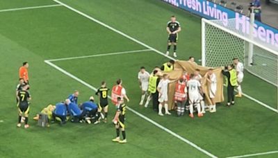 Hungary star treated behind screen as collision brings Szoboszlai to tears