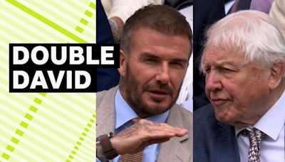 Wimbledon 2024: David Beckham & Sir David Attenborough arrive Royal Box