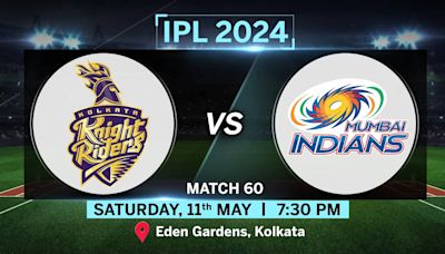 IPL Match Today: KKR vs MI Toss, Pitch Report, Head to Head stats, Playing 11 Prediction and Live Streaming Details