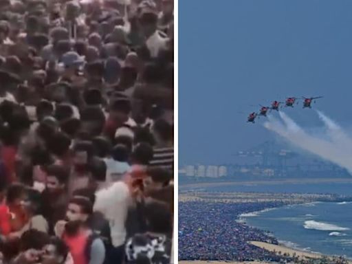 'Crazy' Video Shows People Hanging On Train Doors To Reach Chennai IAF Air Show Venue - News18