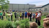 Hoosier National Forest staff help Lawrence County students expand pollinator garden