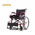 【輪椅B款】康揚 SM-150.3輪椅 經濟型 背可折 紅骨 17吋座寬 F22 單層座墊 (單台)【杏一】