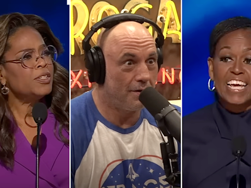 Joe Rogan calls out Oprah, Michelle Obama DNC speech hypocrisy on wealth: 'Hey, lady, you're rich as f---'