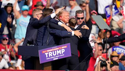 Donald Trump whisked off stage in Pennsylvania after loud noises rang through the crowd | World News - The Indian Express