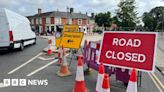 Attleborough trade suffers as burst pipe shuts road