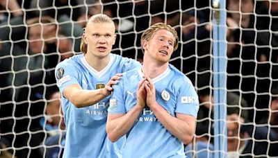 Haaland y De Bruyne se borraron, Bernardo erró