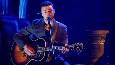 Justin Timberlake addresses 'tough week' at first concert since drink-driving arrest