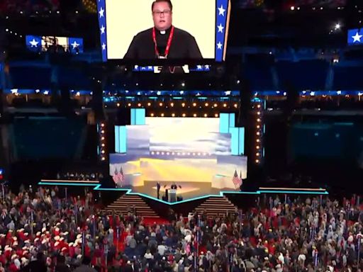 Kenosha priest at RNC gives Donald Trump impression before leading prayer