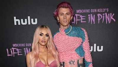 Megan Fox and Colson Baker -Machine Gun Kelly - Machine Gun Kelly's Life In Pink - Premiere - Getty BangShowbiz