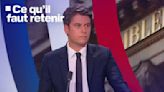 "Trois blocs", antisémitisme : ce qu'il faut retenir de l'interview de Gabriel Attal sur BFMTV