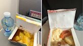 Traveler rages over ‘inedible’ food and dirty airplane: ‘All I can say is ew!’