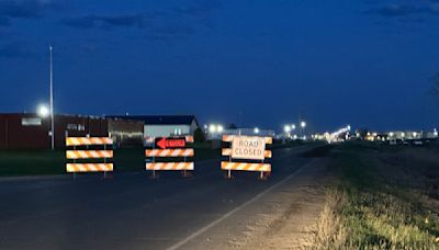 West Fargo road closes for clean up after fuel truck leak