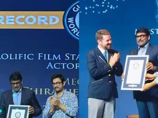 Chiranjeevi Honoured With Guinness World Records As The Most Prolific Indian Film Star - News18