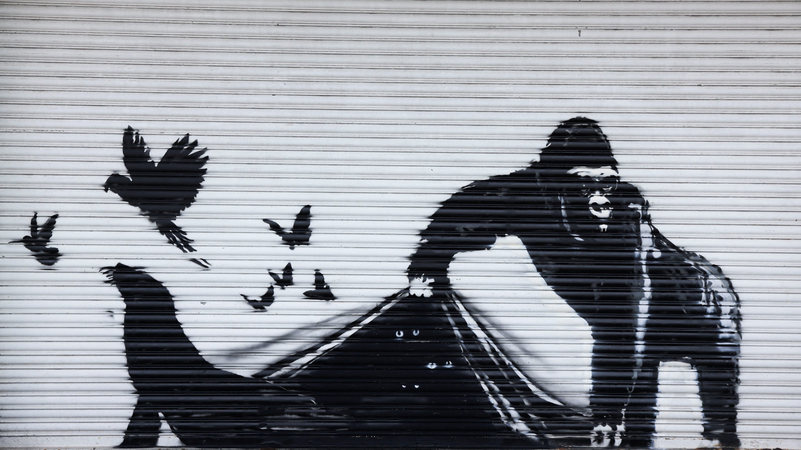 'Absolutely brilliant': Banksy paints piece on London Zoo's shutters; see photos