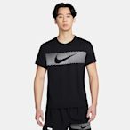 NIKE 上衣 男款 短袖上衣 運動 AS M NK FLASH MILER TOP 黑 FN3052-010