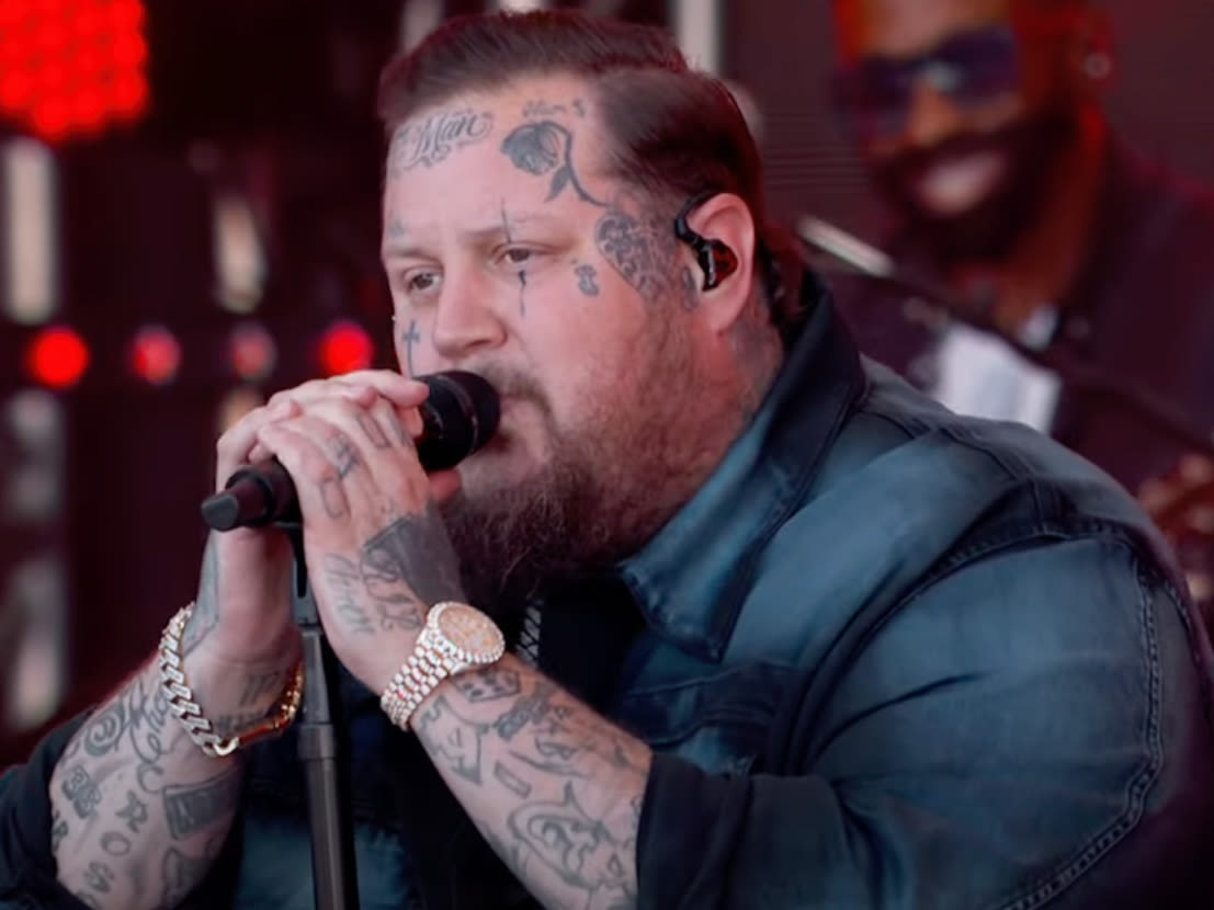 Watch Jelly Roll Premiere Rousing Single 'Burning' on 'Kimmel'