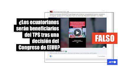 El Congreso de EEUU no aprobó el Estatus de Protección Temporal para ecuatorianos