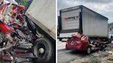 Atleta sufre aparatoso choque con camión en el expreso 52