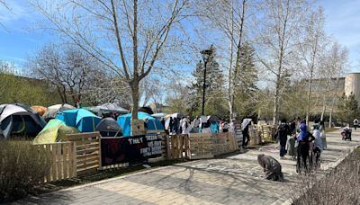 Pro-Palestine encampment begins at the University of Calgary