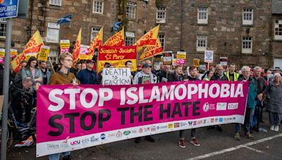 Anti-racism activists rally in Scots towns amid fears over more far-right riots