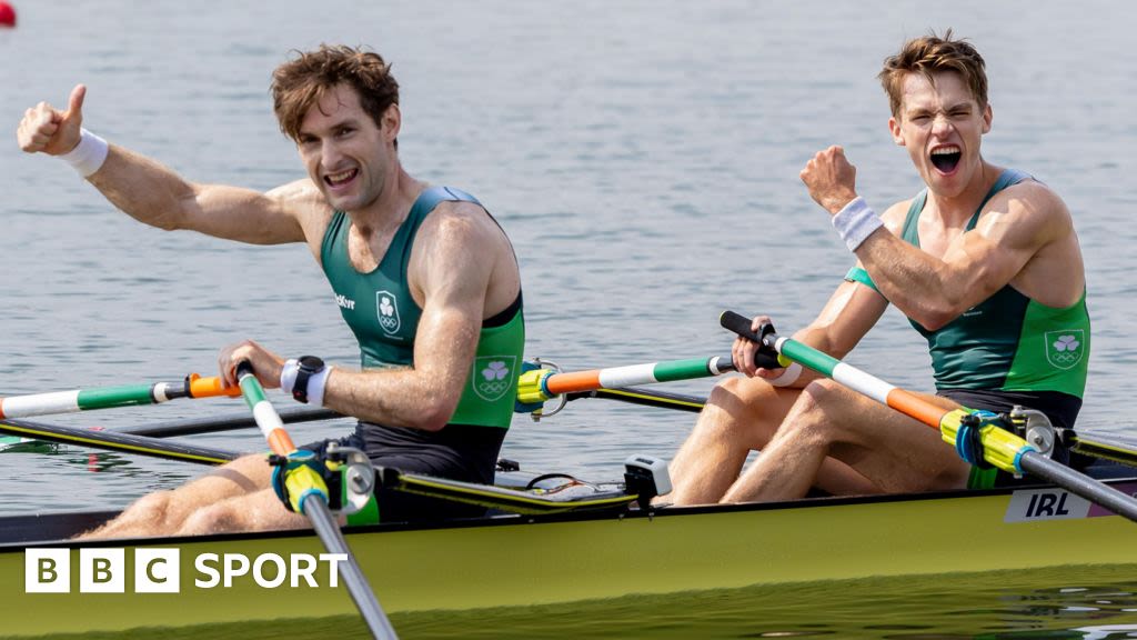 Olympics rowing: Ireland's Paul O'Donovan and Fintan McCarthy retain lightweight double sculls title