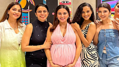 Mommy-to-be Shraddha Arya drops pictures flaunting her cute baby bump as she goes for a day outwith her girl gang