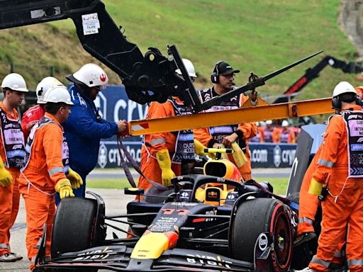 Checo Pérez eliminado en la Q1 en GP de Hungría tras fuerte choque contra muro