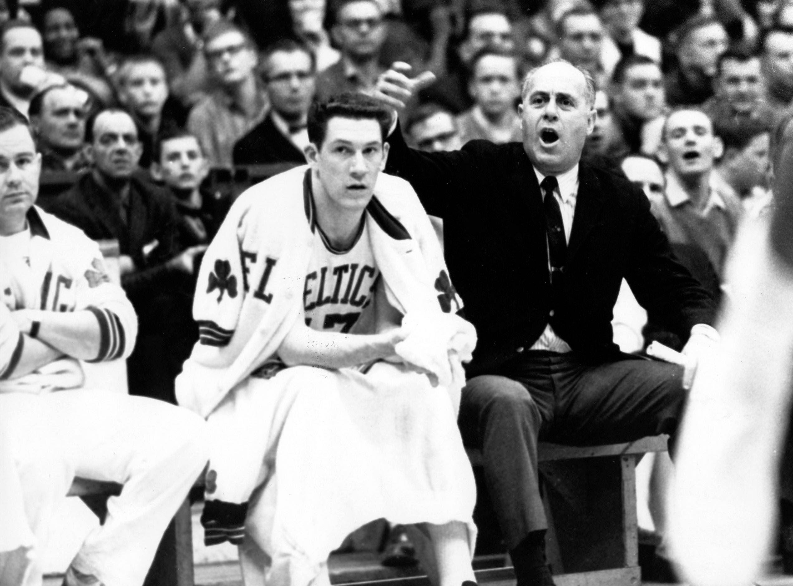 Boston Celtics Red Auerbach, Bob Cousy and Bill Sharman take on MLB's Braves - in sports trivia