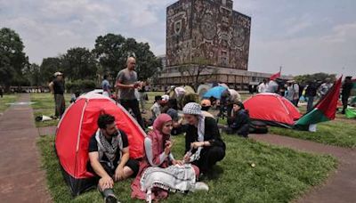 La Jornada: También en CU, campamento en pro de Palestina