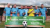 Back of the net! Weymouth celebrate walking football cup win