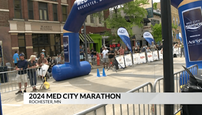 Runners participate in the 2024 Med City Marathon
