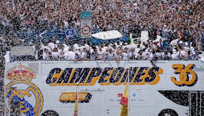 Watch: Real Madrid parade 36th league title with eye on European glory