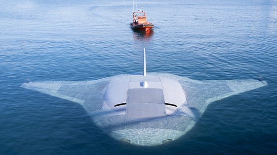 Manta Ray submarine drone seemingly spotted on Google Maps at California naval base