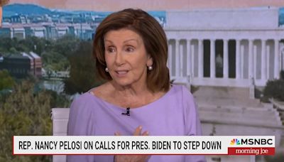 Nancy Pelosi stops short of saying Biden should stay in the race