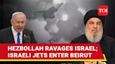 IDF Fighter Jets Break Sound Barrier Over Beirut After Hezbollah's Biggest Rocket Attack | International - Times of India Videos