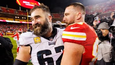 LOOK: Celebrities struggle to solve 'Wheel of Fortune' puzzle feating Jason, Travis Kelce