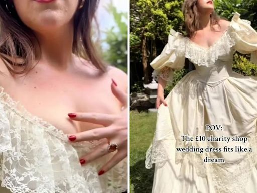 I bought my dream 'Laura Ashley' wedding dress for £10 & it fits like a dream