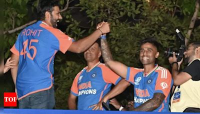 'Accha hua ball Surya ke haath ... ': Rohit Sharma's funny take on Suryakumar Yadav's stunning catch | Cricket News - Times of India