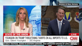 Bash presses Youngkin on Trump's threat to put tariffs on all imports to US - CNN Video