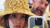 Lily Allen tries on hats with husband David Harbour in Italy