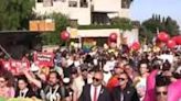 Thousands attend a subdued Pride march in Jerusalem