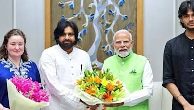 In Pics: Pawan Kalyan Meets PM Modi With Wife, Son - News18