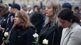 French presidential couple attend funeral service of teacher slain in school attack