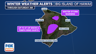 Powerful storm in Hawaii brings severe weather threat for islands, Winter Storm Warning for mountains