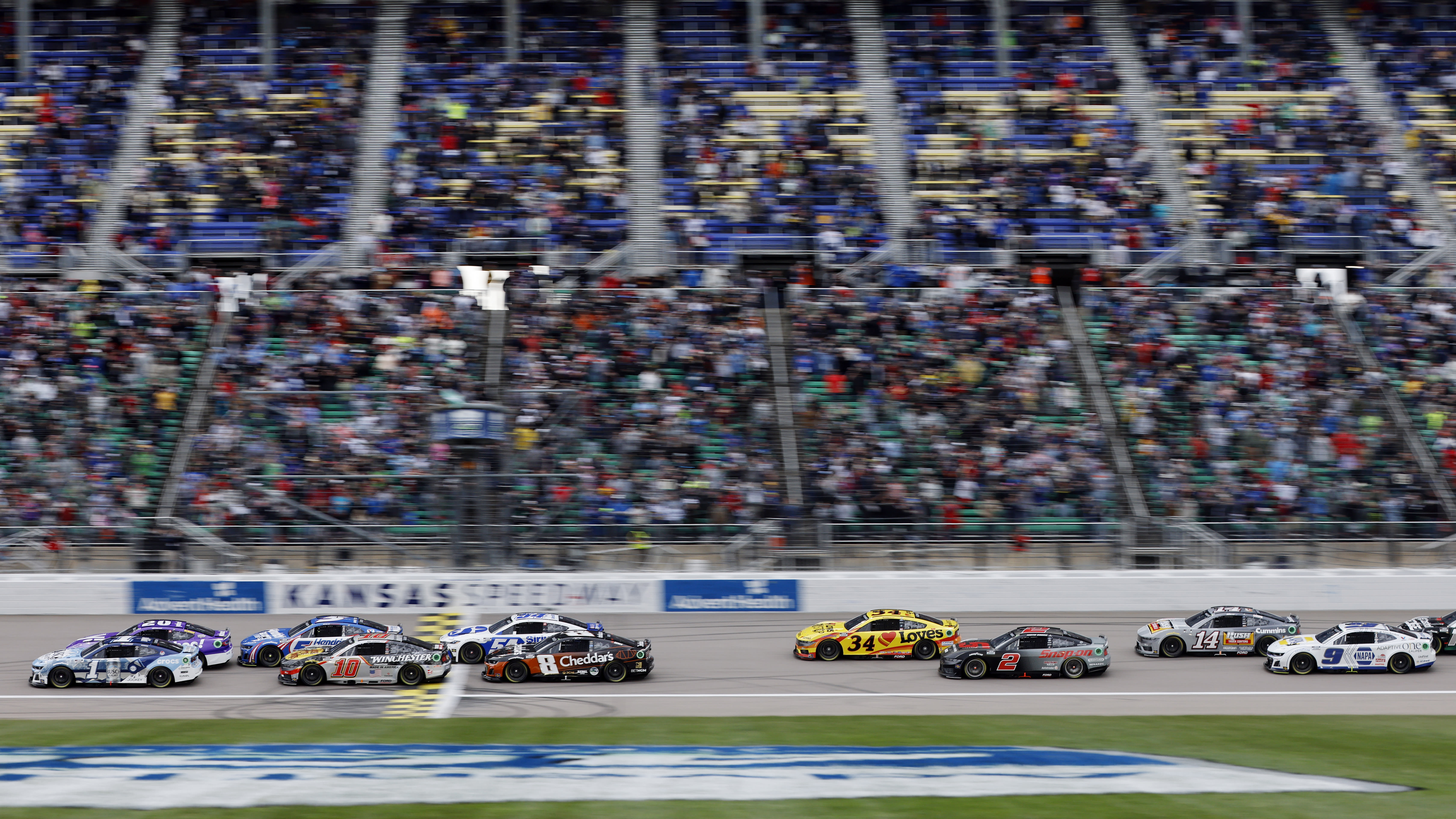 Larson edges Buescher at the line at Kansas Speedway in closest finish in NASCAR Cup Series history