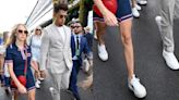 Patrick Mahomes and Brittany Mahomes Coordinate in White Sneakers Wimbledon 2024 Day 5