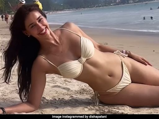 "A Day On The Beach" Only Gets Chicer When Disha Patani In A White Swim Set Is Around