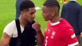 Moment Jude Bellingham consoles Manuel Akanji after England Euros win